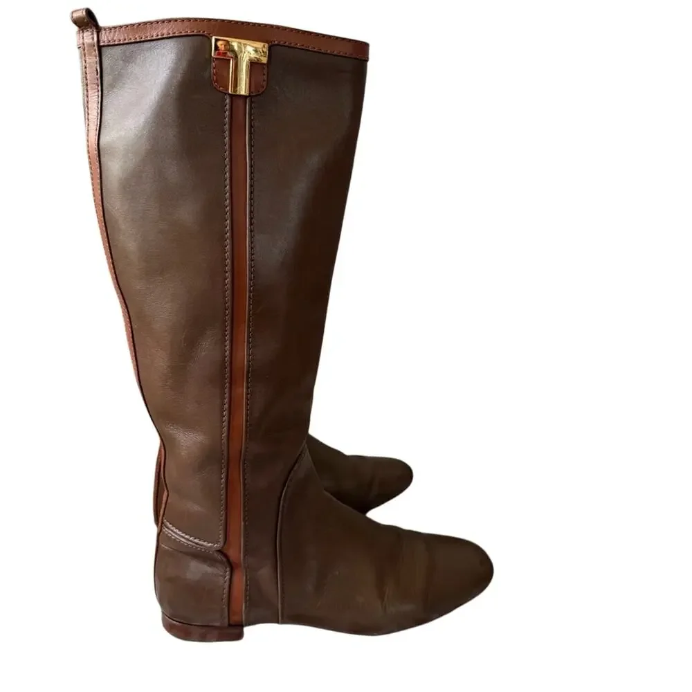 Tory Burch Tall Leather Boots Women’s 7
